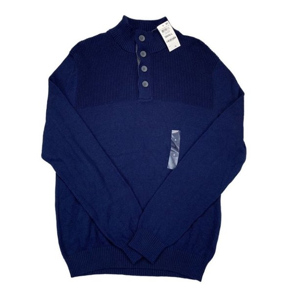Club Room Men's Ribbed Four-Button Sweater Size S - Picture 1 of 10